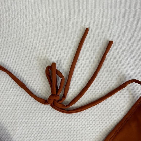 Icon Swim size XL two piece Sienna bikini amber brown padded tie closure NEW - Picture 5 of 12
